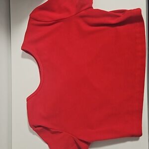 Red crop top